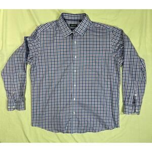 Orvis Men's XL Button-Down Long Sleeve Tattersall Plaid Dress Casual